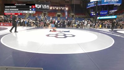 132 lbs Cons. Sub-rd Of 64 - Adam Parish, MN vs Cole Workman, ME