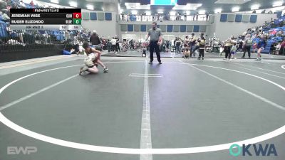 61-67 lbs Rr Rnd 3 - Jeremiah Wise, Clinton Youth Wrestling vs Ruger Elizondo, Blue Devil Wrestling