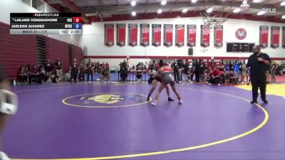 117 lbs Champ. Round 2 - Jaelean Alvarez, Mt. San Antonio College vs Lailanie Vongnakhone, Fresno City College