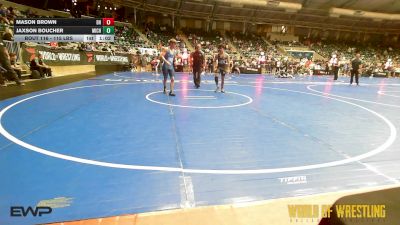 115 lbs Quarterfinal - Mason Brown, Darkhorse vs Jaxson Boucher, Michigan Premier Wrestling Club
