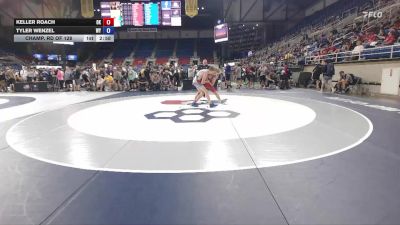 144 lbs Champ. Rd Of 128 - Keller Roach, OK vs Tyler Wenzel, WY