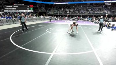 Champ. Round 1 - Justin Klein, Flandreau vs Gunner Ewing, Elk Point-Jefferson