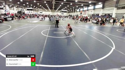 62 lbs Consi Of 8 #1 - Hayes Steinseifer, Thorobred WC vs Brix Hounshell, Payson WC