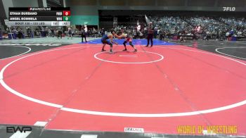120 lbs Consi Of 8 #2 - Ethan Burbano, Pounders WC vs Angel Bombela, Wright Wrestling Academy