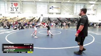 87 lbs Cons. Round 2 - Evan Welsh, Niskayuna You Wrestling vs Layne Foster, Proper-ly Trained