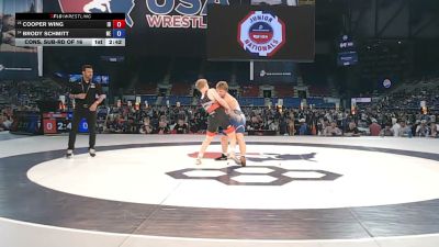 144 lbs Cons. Sub-rd Of 16 - Cooper Wing, Idaho vs Brody Schmitt, Nebraska