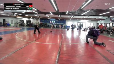 46 lbs Round 1 - Wrenley Reynolds, 208 Badgers Wrestling Club vs Nashlin Barger, Small Town Grims