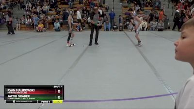 70 lbs Champ. Round 1 - Jacob Graber, Summit Wrestling Academy vs Ryan Malikowski, MN Elite Wrestling