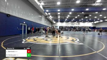 125 lbs Round Of 16 - Luke Berktold, Wisconsin-Whitewater vs Brody McDonald, Plymouth