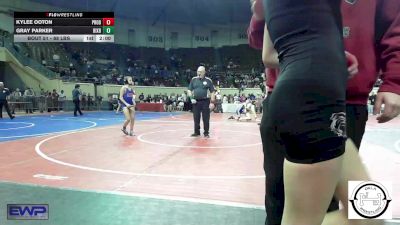 88 lbs Semifinal - Kylee Ooton, Prodigy Elite Wrestling vs Gray Parker, Bixby JH Girls