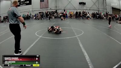 60 lbs Round 1 (4 Team) - Dante Magno, West Essex Jr. Knights vs Ari Brown, Kraken