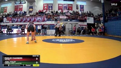 170 lbs Champ. Round 1 - Asra Foley, Harrison (West Lafayette) vs Paislee Chambers, Wes-Del