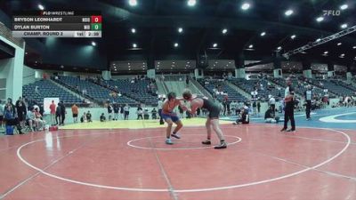 184 lbs Champ. Round 2 - Bryson Leonhardt, Northwestern (Iowa) vs Dylan Burton, Midway University