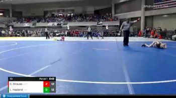 70 lbs Semis (4 Team) - LeRoy Haaland, LSH (LeSueur/Henderson) vs Carter Strauss, Hutchinson