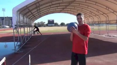 FABRICE LAPIERRE: Technique | Walk Over Hurdle with a Medicine Ball