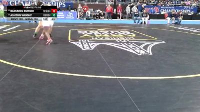 Girls-155 lbs Cons. Round 1 - Ashton Wright, Rockford (Girls) vs Blessing Bongbi, Westland John Glenn (Girls)