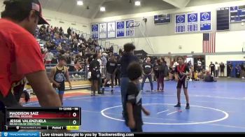 98 lbs 3rd Place Match - Jessie Valenzuela, Rough House Wrestling vs Maddison Saiz, Neutral Grounds