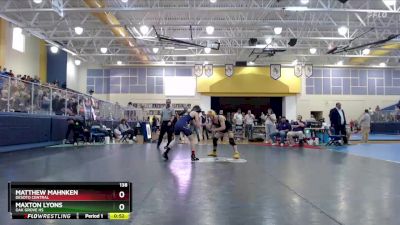 138 lbs 7th Place Match - Matthew Mahnken, Desoto Central vs Maxton Lyons, Oak Grove HS
