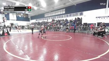 55-58 lbs Round 4 - Kenley Solis, Rough House vs Max Jimenez, TOTAL KAOS Wrestling Club