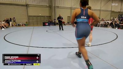 155 lbs Placement Matches (16 Team) - Paige Spomer, North Dakota vs Ayana Fletcher, Georgia Blue