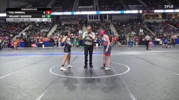 125 lbs Champ. Round 1 - Cali Driskill, Iron Grapplers vs Delaney Burgess, South Central Punisher