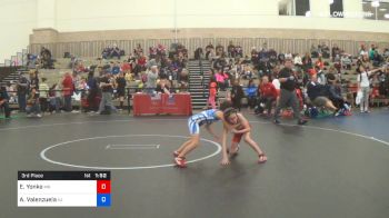 65 lbs 3rd Place - Evelyn Yonke, Team Minnesota vs Athea Valenzuela, Team Arizona