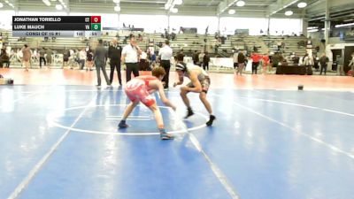 120 lbs Consi Of 16 #1 - Jonathan Toriello, CT vs Luke Mauch, VA