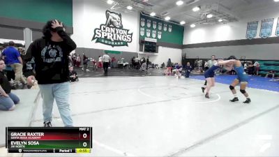 137 lbs Cons. Round 2 - Evelyn Sosa, JW North vs Gracie Raxter, Santa Rosa Academy