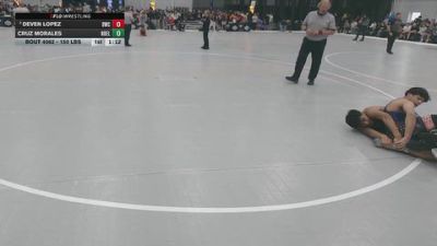 150 lbs Champ. Rd Of 32 - Deven Lopez, Duran Wrestling Club vs Cruz Morales, NB Elite