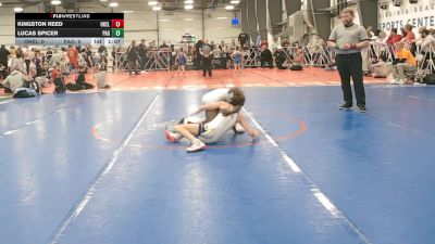 76 lbs Round 5 (4pm Saturday) - Kingston Reed, Oklahoma Elite vs Lucas Spicer, PA Gold