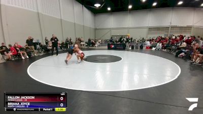 185 lbs Round 5 (6 Team) - Fallon Jackson, Pennsylvania vs Briana Joyce, North Carolina