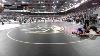 126 lbs Cons. Round 3 - Cole Armstrong, Coeur D Alene vs Sam Aid, Capistrano Valley