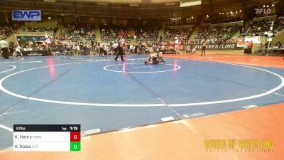 67 lbs Round Of 32 - Kenneth Henry, Powerhouse Wrestling vs Kyson Sides, WTC