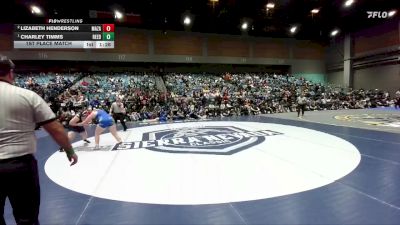 235 lbs 1st Place Match - Charley Timms, Reed vs Lizabeth Henderson, Mazama