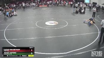 5A 106 lbs Quarterfinal - Lucas Van Beynum, Fort Mill vs Peter Vaporis, River Bluff Hs