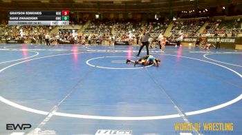 64 lbs Consi Of 16 #1 - Grayson Edmonds, Nebraska Boyz vs Dake Zwanziger, Immortal Athletics WC