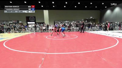 138 lbs Cons. Rd Of 16 - Brayden Sebold, Bear Cave vs Randen Wright, Raw