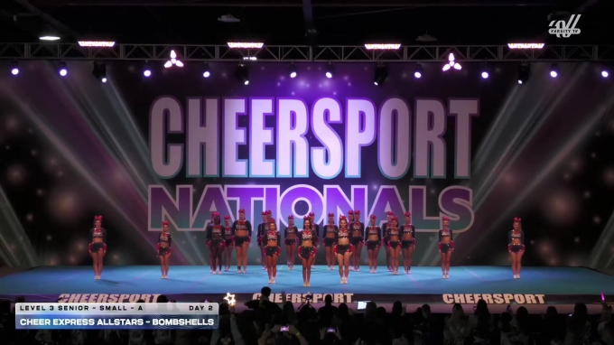 Cheer Express Allstars - Bombshells [2026 L3 Senior - Small - A Day 2 ...