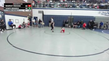 43 lbs Cons. Round 2 - Brantley Fresquez, Homedale Wrestling Club vs Joseph Medeiros, Raft River Wrestling