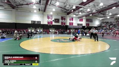 190 lbs Champ. Round 2 - Emmale Americano, Hemet vs Maya Garza, Newbury Park