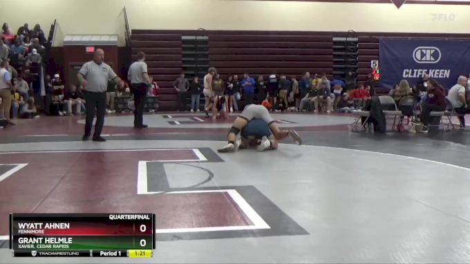 190 lbs Quarterfinal - Wyatt Ahnen, Fennimore vs Grant Helmle, Xavier, Cedar Rapids
