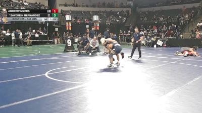 138 lbs Round Of 32 - Andrew Myers, Liberty (CS) vs Zaydrein Hernandez, St. John Bosco (SS)