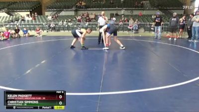 187 lbs Round 2 (4 Team) - Christian Simmons, Independence vs Kelen Padgett, Moyer Ultimate Wrestling Club