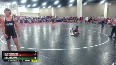 150 lbs Round 2 (10 Team) - Luis Santana, Naples Wrestling Club vs Hunter Bickel, Genoa Wrestling Club