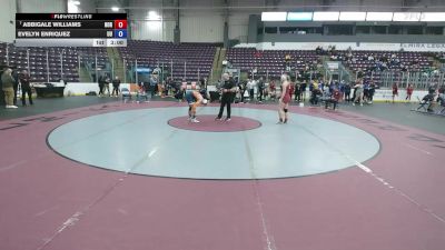 160 lbs Champ. Round 1 - Abbigale Williams, Norwich vs Evelyn Enriquez, Utica