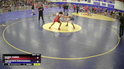 114 lbs Quarterfinal - Kaden Torres, Culver vs Theodoros Papaioannou, Portland