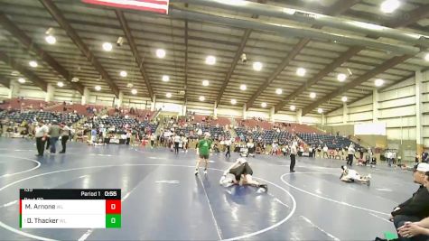 135 lbs Champ. Round 1 - Dillan Thacker, Wasatch Wrestling Club vs Mason Arnone, Riverton Wolf Pack Wrestling