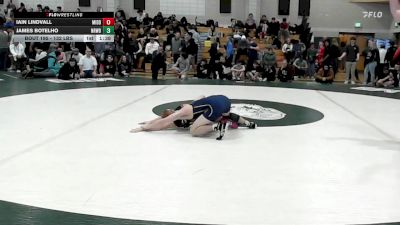 132 lbs Round Of 16 - Iain Lindvall, Middleborough vs James Botelho, Norwood