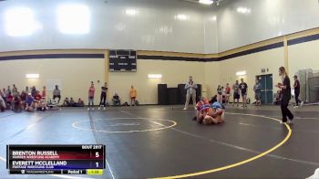 215 lbs 1st Place Match - Brenton Russell, Warren Wrestling Academy vs Everett Mcclelland, Portage Wrestling Club