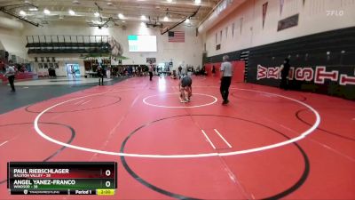 120-124 lbs Round 2 - Paul Riebschlager, Ralston Valley vs Angel Yanez-Franco, Windsor